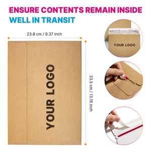 <span class=keywords><strong>Buste</strong></span> per Spedizioni Personalizzate in Cartone Rigido Bianco A3 <span class=keywords><strong>A4</strong></span> per Adesivi Stampe Artistiche Non Piegare - Product Image 5
