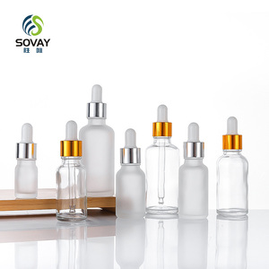 Venta al por Mayor <span class=keywords><strong>de</strong></span> Botellas <span class=keywords><strong>de</strong></span> Vidrio Transparente <span class=keywords><strong>de</strong></span> 30 ml para Aceites Esenciales con Gotero, Botellas con Gotero <span class=keywords><strong>de</strong></span> Aluminio Dorado y Negro - Product Image 2