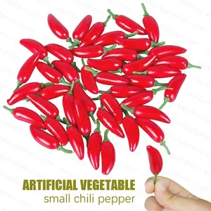 Livraison rapide légume artificiel réaliste faux poivre serrano petit piment réaliste faux légume pour la décoration d'art visuel - Product Image 5