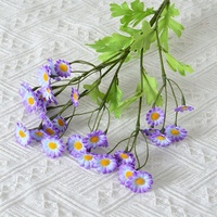 Arrangements floraux de mariage violets style Monet, bouquets de fleurs artificielles en soie, présentation au sol, centres de table décoratifs 3D