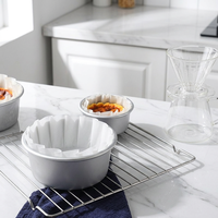 Papier sulfurisé écologique résistant à la chaleur et anti-graisse, taille personnalisée, moules à pâtisserie jetables, revêtement en silicone antiadhésif pour four