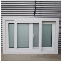 Hochwertiges UPVC-Glass chiebe fenster mit doppelt verglasten UPVC-Schiebefenstern