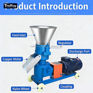 Piccolo Mulino Elettrico per Pellet Agricolo 220v con Matrici Intercambiabili da 2-8mm per la Produzione <span class=keywords><strong>di</strong></span> Mangimi per Bovini e Cavalli - Product Image 4