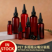 Bouteille en PET de 300 ml pour lotion cosmétique, gel capillaire, thé, avec bouchon à bec verseur, emballage personnalisé et impression sérigraphique 20/50/60/100/120 ml