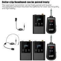 Professionelles 2-in-1 UHF Drahtloses Metall-Headset Lavalier-Mikrofon mit Plug-and-Play Nierencharakteristik für Live-Streaming & Unterricht