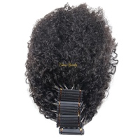 VMAE Extensions de cheveux humains 6D vierges Remy vietnamiennes en gros, bouclées afro crépues, pour pose à la machine