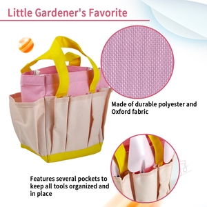 Ensemble d'outils de jardin pour enfants avec manche en bois OEM, comprenant une <span class=keywords><strong>pelle</strong></span>, une bêche et un râteau pour la plantation, le repiquage et l'entretien du sol - Product Image 5