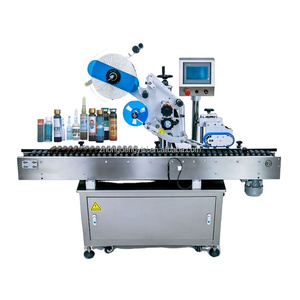 Machine d'étiquetage horizontale électrique automatique FLM-H160 pour ampoules, tubes à essai, bouteilles en plastique, bouteilles en verre, flacons d'huiles essentielles et autres supports - Product Image 1