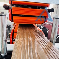 Panneau de clôture de terrasse de panneau de mur extérieur de PE WPC faisant la machine avec l'extrudeuse de plancher de pont composé en bois et en plastique de PVC prix d'usine