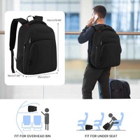 Sacs à dos pour ordinateur portable compatibles TSA avec logo personnalisé pour hommes, sacs de sport, sacs de voyage, sacs à dos pour lycéens, étanches