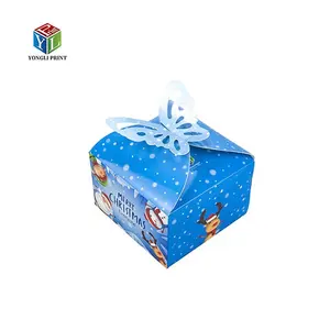 boxen kuchen cupcake Suppliers-Custom Design Paper Cake Verpackungs box Cupcake mit Schmetterlings flügel