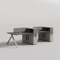 Cabine modulaire 6 personnes Bureau Tables d'ordinateur Bureau de meubles Pc Partition Poste de travail Bureau