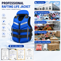 Gilet de sauvetage pour rafting en eaux vives 150N, Oxford 600D, mousse NBR, PFD réglable pour le sauvetage en rafting commercial