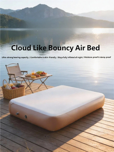 Matelas gonflable imperméable pour 2-3 personnes, installation rapide, hauteur 12 pouces, lit d'air, pompe électrique, auto-gonflant, camping en plein air - Product Image 3