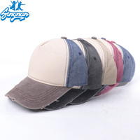 Gorra de Béisbol Personalizada con Logotipo, Estilo Vintage, Lavada, de 6 Paneles, Bordado a Mano, Lona Lisa, para Hombre y Mujer