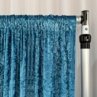 Backdrop Beludru Mewah untuk Pesta Pernikahan dan Acara, Ukuran 10 FT dan 12 FT, Warna Biru, Ungu, Pink, Ivory, Hijau Sage, Hitam, Merah, Diskon Besar