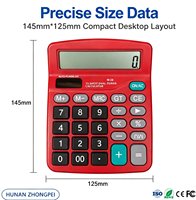 Calculadora de Escritorio M-28 Negra, con Carcasa de Plástico SKD, PCB, 12 Dígitos, Doble Alimentación Solar y Batería, Pantalla Grande, Teclas Cómodas, Base Antideslizante