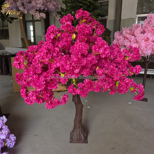 Arbre à fleurs de cerisier artificiel <span class=keywords><strong>NIKA</strong></span>, prix d'usine, pour centre de table de fête, arbre à fleurs rouges, arbre à fleurs de cerisier rouge pour la décoration de table de mariage - Product Image 2
