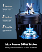 Gdor Max Power 900W Motor Shakes En Smoothies Blender Single Serve Smoothies Maker Mixer 2*24Oz Grote Capaciteit Kopjes