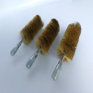 Spazzola di pulizia del condensatore del tubo di lucidatura del cavo d'ottone con la vite M12 - Product Image 1
