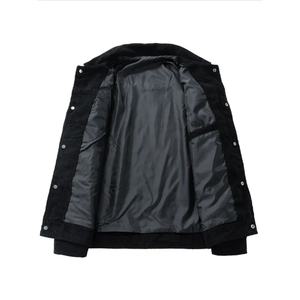 Chaqueta Clásica de Algodón para Hombre, Abrigo de Invierno de Calidad, Cuello Camisero Bordado, Botones, Ropa Casual - Product Image 5