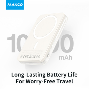 Maxco siêu mỏng sạc không dây PD 20W 10000 mAh từ sạc không dây ngân hàng điện cho Iphone <span class=keywords><strong>Android</strong></span> điện thoại - Product Image 6