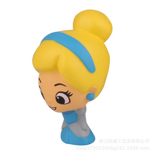 PU Foam Cinderella Character Stress Relief Toy Soft <b>Squishy</b> Decompression Toy For Women - Product Image 4