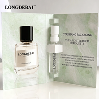Viales de Perfume de Vidrio Transparente Recargables de Lujo Personalizados, Frascos de Muestra de 1ml, 1.5ml y 2ml con Caja de Regalo de Cartón