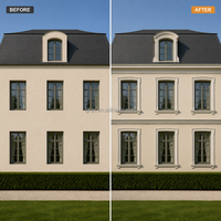 Moulure décorative murale élégante en mousse EPS haute densité ignifuge et légère pour salle d'étude