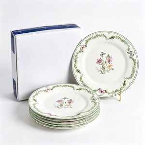 Vaisselle en céramique peinte à la main à motif floral, très prisée : bols à riz, tasses à café, soucoupes, mugs – Vaisselle portable pour la rentrée scolaire - Product Image 2