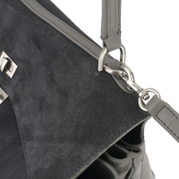 Sac fourre-tout à bandoulière pour femme, personnalisé, en gros, OEM, design vintage de luxe, en cuir suédé givré, souple, durable, grande capacité