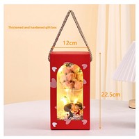 Cadeau de la Saint-Valentin, rose éternelle durable en savon, fleur sous cloche en verre, fleur séchée, souvenir créatif