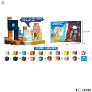 Pour <span class=keywords><strong>Super</strong></span> <span class=keywords><strong>Mario</strong></span> 96 pièces bricolage blocs de construction éducatifs ensemble carreaux d'engrenage en plastique imbriqués avec sac de rangement - Product Image 4