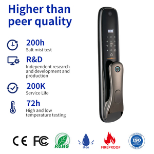 Nouveau produit serrure de porte intelligente maison empreinte digitale serrure de porte électronique coulissante avec caméra - Product Image 3