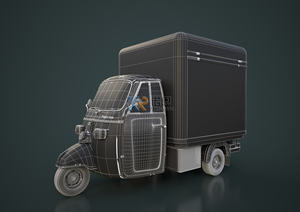 3 Wheel Food Truck with DOT CE USA Standard Street <b>Kitchen</b> Hot Dog Vending Van Vintage Tricycle Food <b>Cart</b> - Product Image 5