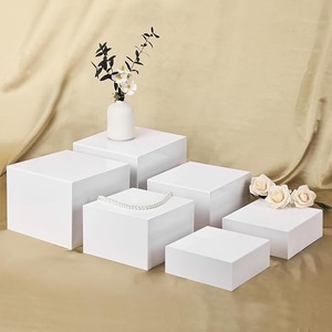 Eco-Friendly Acrylic Display Rack Wedding Party Food <strong>Riser</strong> Birthday Party Food <strong>Riser</strong> White Acrylic Food <strong>Risers</strong> for Buffet <strong>Table</strong> - Product Image 1