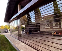 Porte à enroulement moderne transparente pliable, conception personnalisée, volet roulant électrique en polycarbonate transparent, isolant thermique pour appartement