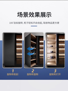 Zinc Alloy Closet Use Side <b>Corner</b> <b>Cabinet</b> Concealed <b>Storage</b> Compartment Concentric Rotating Shaft Hardware 180-Degree Rotation - Product Image 3