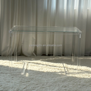 Atacado Design Moderno Mobiliário Comercial Transparente Acrílico Mesa Espessada Sturdy Home Use Tabela Acrílica Clara - Product Image 4