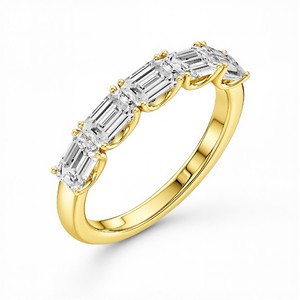 Anillo de Diamante Cultivado en Laboratorio con Corte Esmeralda de 1.50 Quilates para Mujer en Plata de Ley 925, Titanio, Oro de 10K, 14K, 18K, Joyería Fina Elegante - Product Image 5