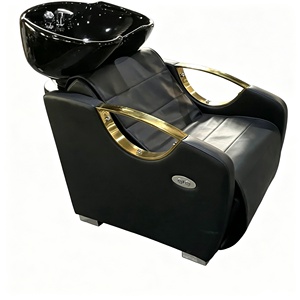 Sillón/Cama de Lavado de Cabello Moderno de Cuero Sintético con Lavabo de Cerámica - Mueble de Salón Duradero y Ecológico - Product Image 2