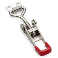 TANJA 4001B Fermoir à boucle en acier inoxydable, mécanisme de verrouillage à pression pour boîte en acier inoxydable, verrou à ressort pour boîte à outils, verrou à cordon