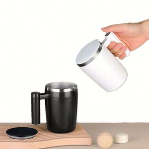 Vaso Mezclador Automático Personalizado, Taza Portátil de Acero Inoxidable, Vaso Inteligente para Mezclar Leche, Café y Agua con Tapa y Asa - Product Image 2