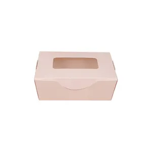 S-2 Sushi Boîte PE Enduit (à l'intérieur) carton blanc Avec Fenêtre en Papier Imprimé Personnalisé Jetable de Sushi Alimentaire Papier Boîte D'emballage de Sushi