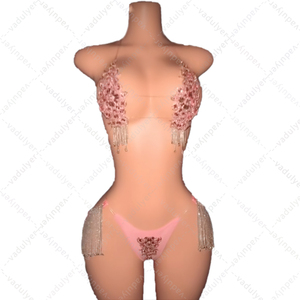 Abbigliamento da ballo in strass con strass in metallo, - Product Image 2