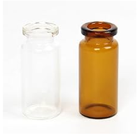 Flacon en verre ambré de type I USP pour l'emballage de médicaments injectables pharmaceutiques