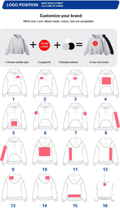 Venta al por mayor personalizado bordado doble capucha Ninja doble capa pulóver de talla grande peso pesado cremallera completa pasamontañas sudaderas con capucha hombres - Product Image 4