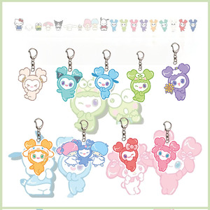 Porte-clés pendentif en acrylique motif dessin animé Twice Stray Kids - Étanche, personnalisable, haute qualité, tendance créative - Product Image 3
