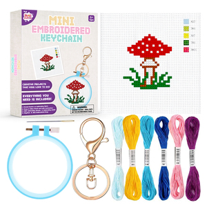 Kit de Bordado Personalizado para Principiantes y Niños Mayores de 12 Años con Patrones y Puntadas Básicas - Product Image 1
