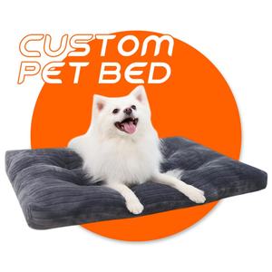 Luxe Custom Huisdier Hond Mat <span class=keywords><strong>Bed</strong></span> Goedkope Kauw <span class=keywords><strong>Proof</strong></span> Corduroy Onverwoestbare Schattige Hoge Kwaliteit Harige Huisdier Pad Bedden Voor Honden En Katten - Product Image 1